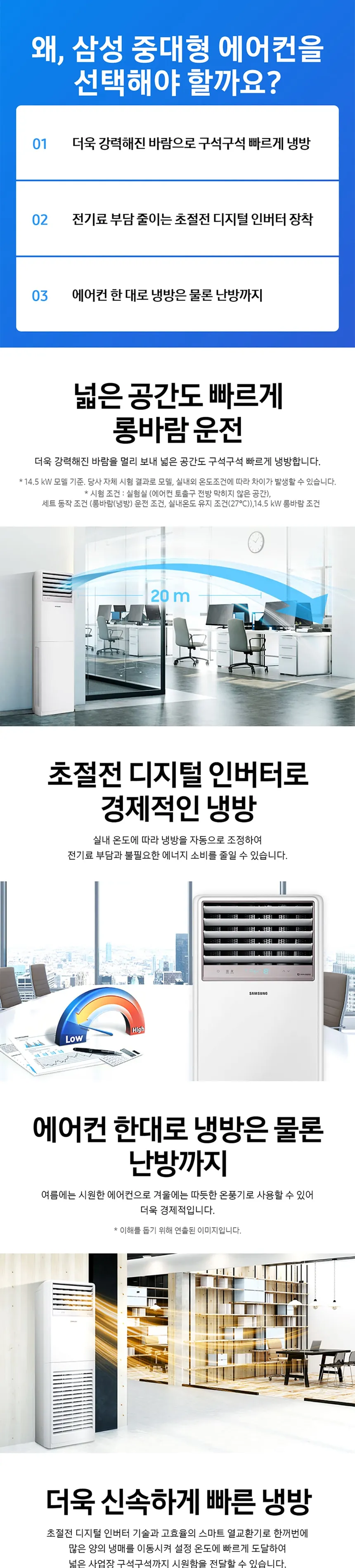 삼성 냉난방기 프리미엄 스탠드 30평형 (단상) 상세정보 1