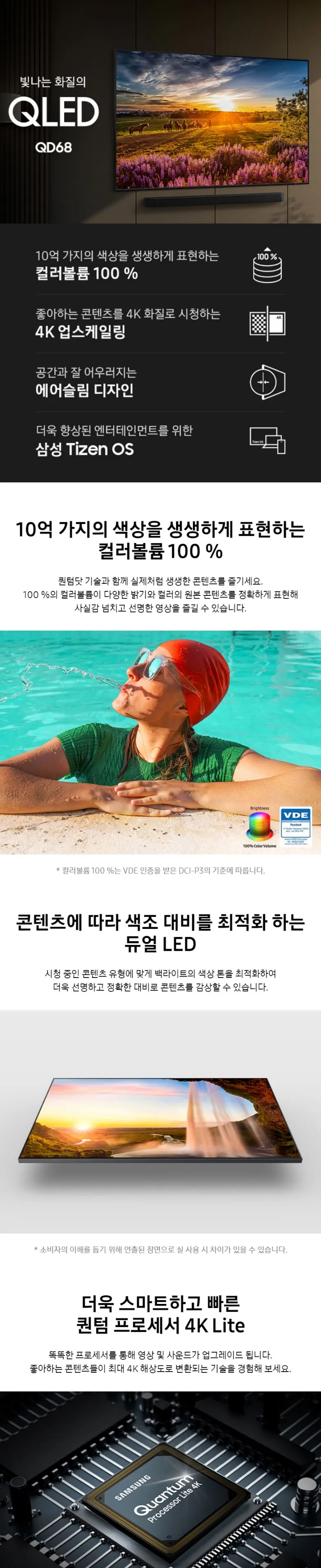 삼성 2024 QLED 4K TV 55인치 상세정보 1