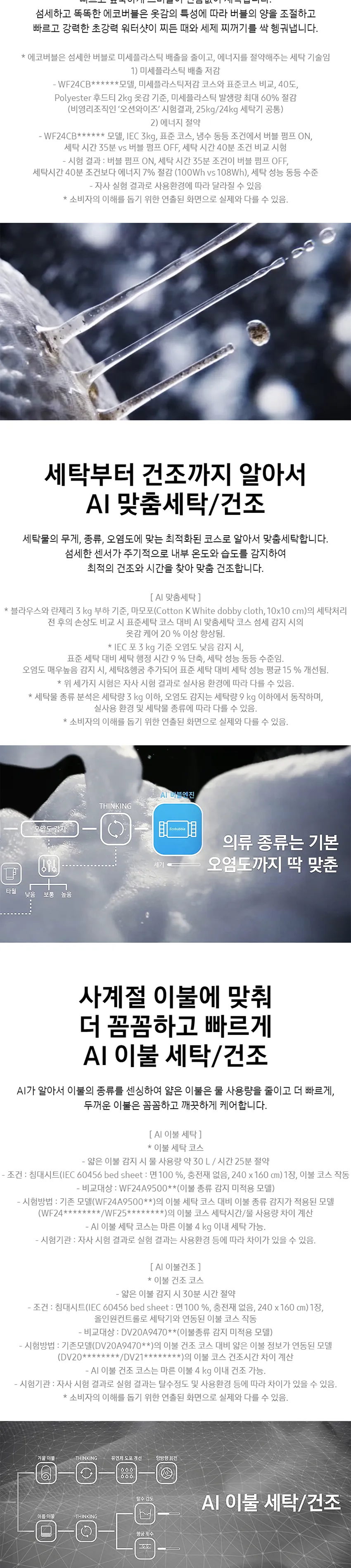 삼성 비스포크 그랑데 AI 원바디 TOP-Fit 세탁기 24kg+건조기 20kg (블랙) 상세정보 3