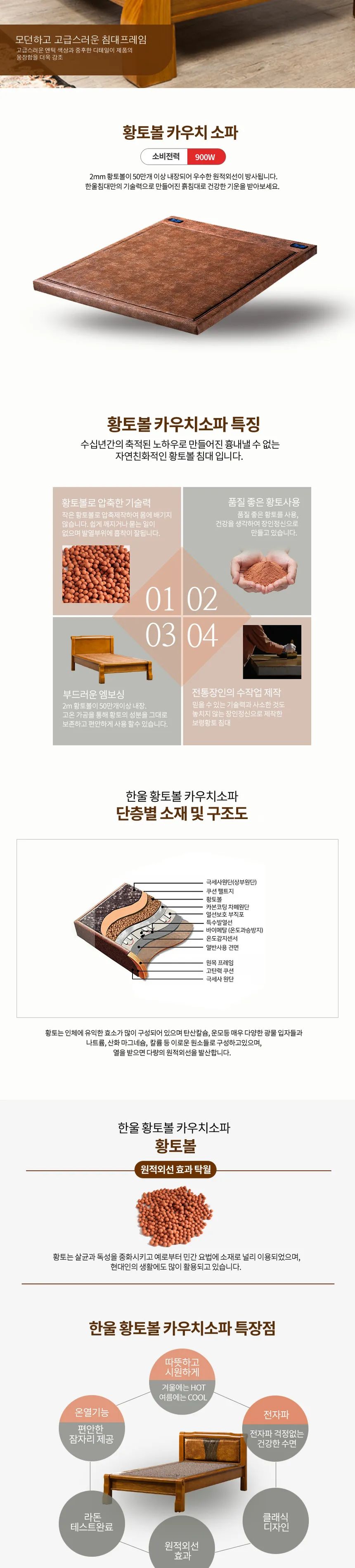 황토볼 소파 카우치 상세정보 2
