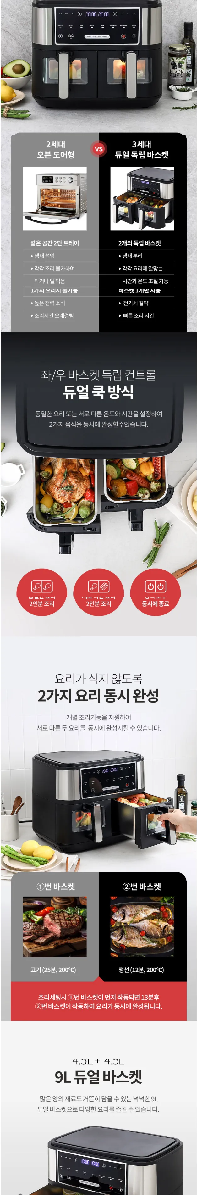 제크롤 듀얼에어프라이기 상세정보 2