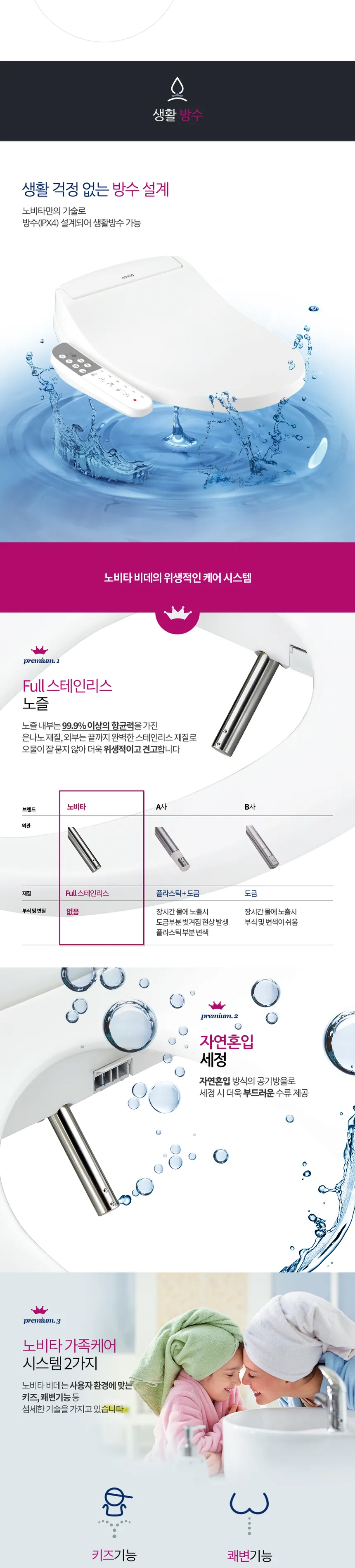 노비타 스마트 비데 상세정보 2